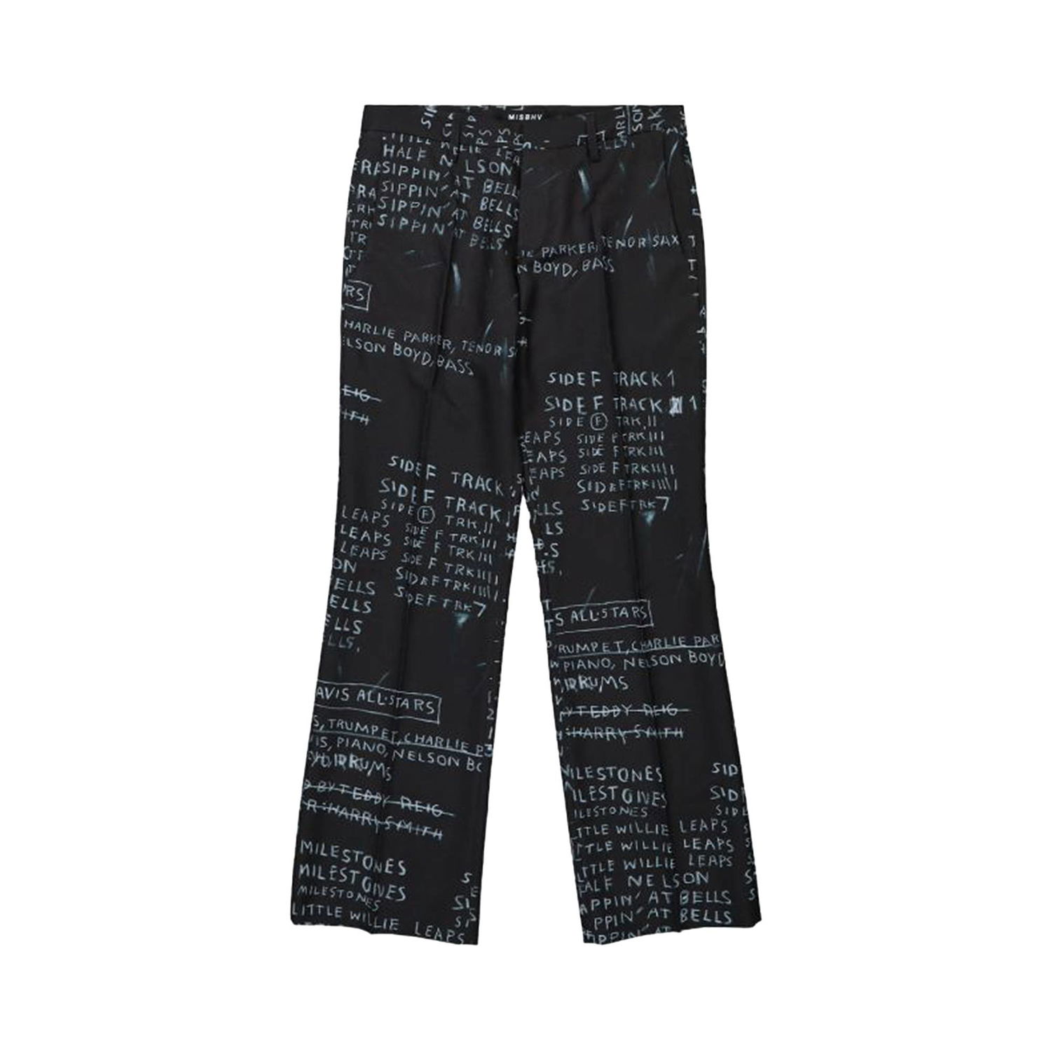 Nohavice MISBHV Basquiat Edition Discography Flared Trousers Čierna | 122U760B, 1