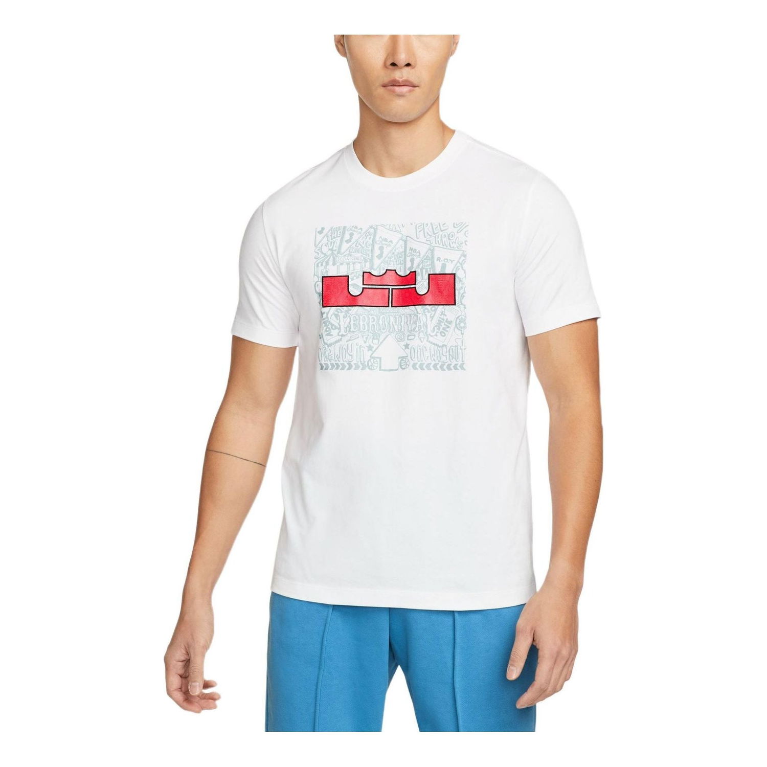 Tričko Nike Nike LeBron Cartoon Print T-Shirt Biela | DQ1884-100, 0
