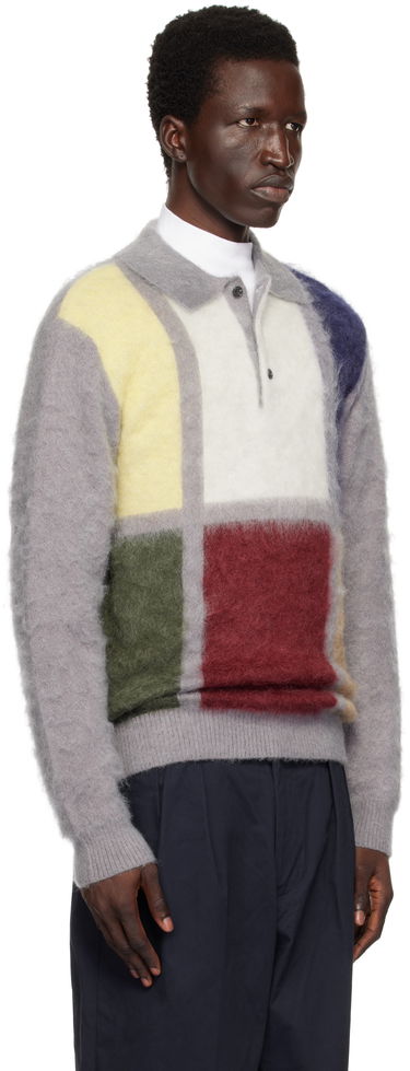 Sveter BEAMS BEAMS PLUS Knit Shaggy Polo Rôznofarebný | 38120031048, 1