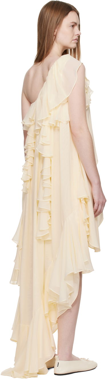 Šaty Collina Strada Collina Strada Violet Ruffled Asymmetric One-Shoulder High-Low Dress Žltá | XX4041, 2