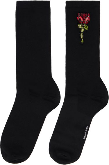Ponožky Simone Rocha Simone Rocha Embellished Carnation Socks Čierna | SOCK 58 0639, 2
