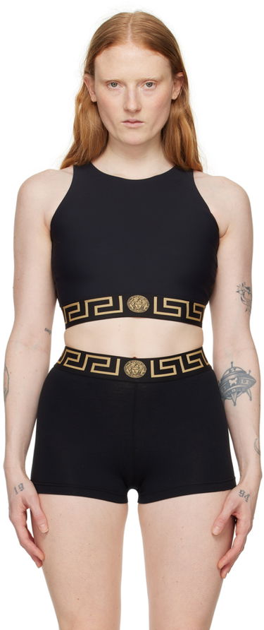 Tielko Versace Versace Greca Border Sports Bra Čierna | 1010783_1A06229_1B000, 0