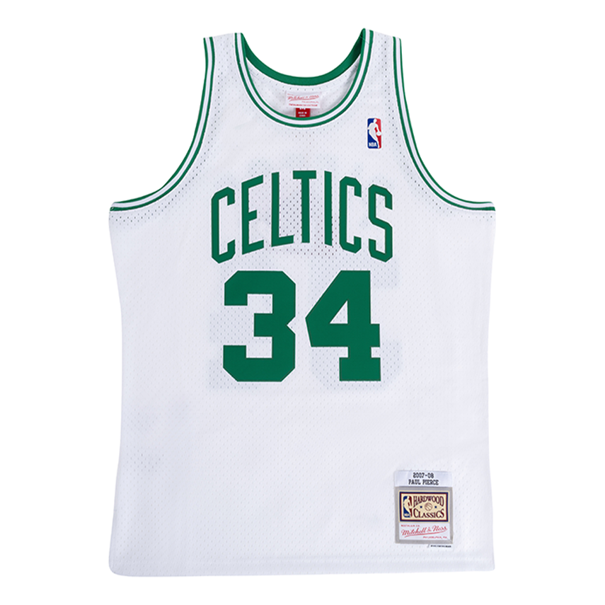 Tielko Mitchell & Ness Boston Celtics Paul Pierce #34 Swingman Jersey Biela | SMJYAC20002-BCEWHIT07PPI, 0
