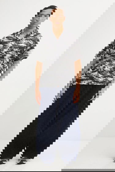 Košeľa BAPE Palm Tree Camo Open Collar Regular Shirt Rôznofarebný | 1L30132306, 4