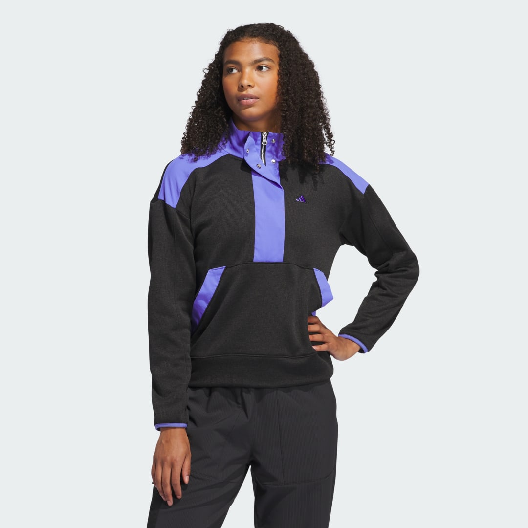 Bunda adidas Performance Go-to Quarter Zip Jacket Čierna | IY5359, 0