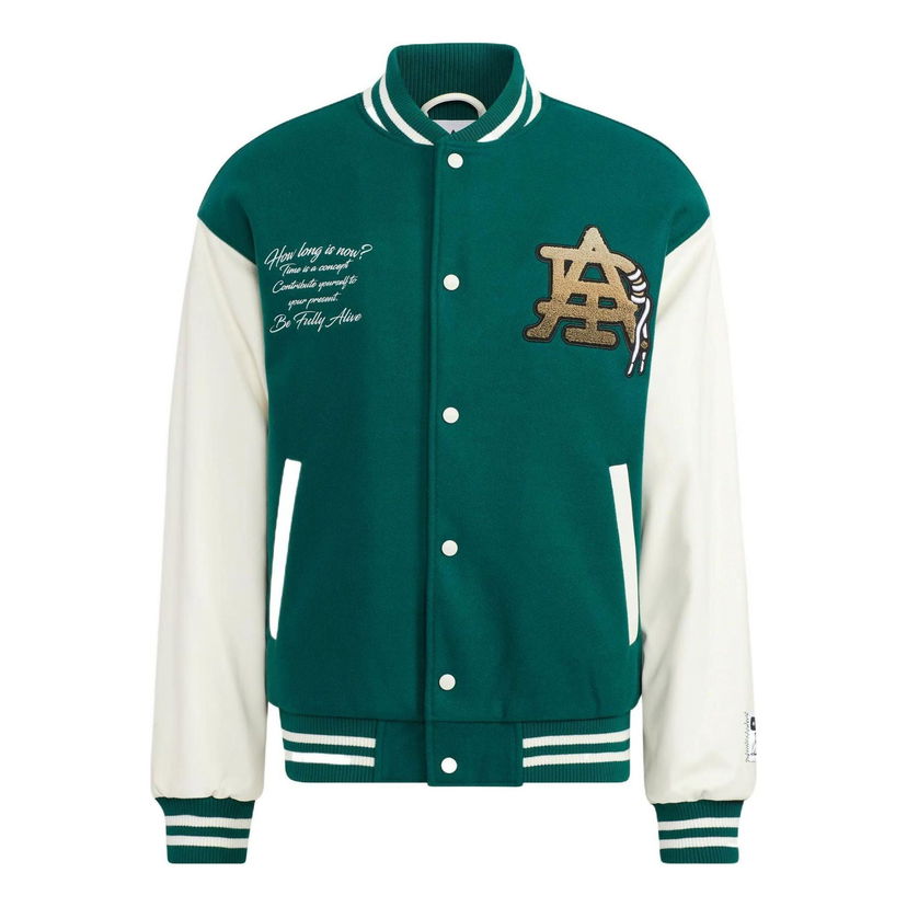 Bomber bunda adidas Originals Originals Mc Varsity Jacket Zelené | HZ7093