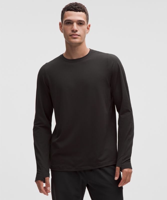 Tričko lululemon Rulu Crew Neck Long Sleeve Shirt Čierna | prod20000531, 0