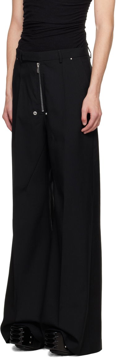 Nohavice Rick Owens Rick Owens Concordians Wide Bela Tailored Trousers Čierna | RU02E1354 WGP, 3