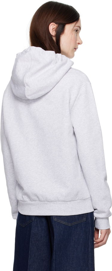 Mikina A.P.C. Print Label Hoodie Šedá | COHBV-M27955, 2