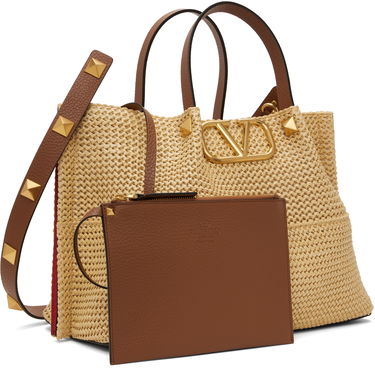 Tote bag Valentino Valentino Garavani Medium Straw Summer Tote Béžová | 6W2B0K39YCE, 1