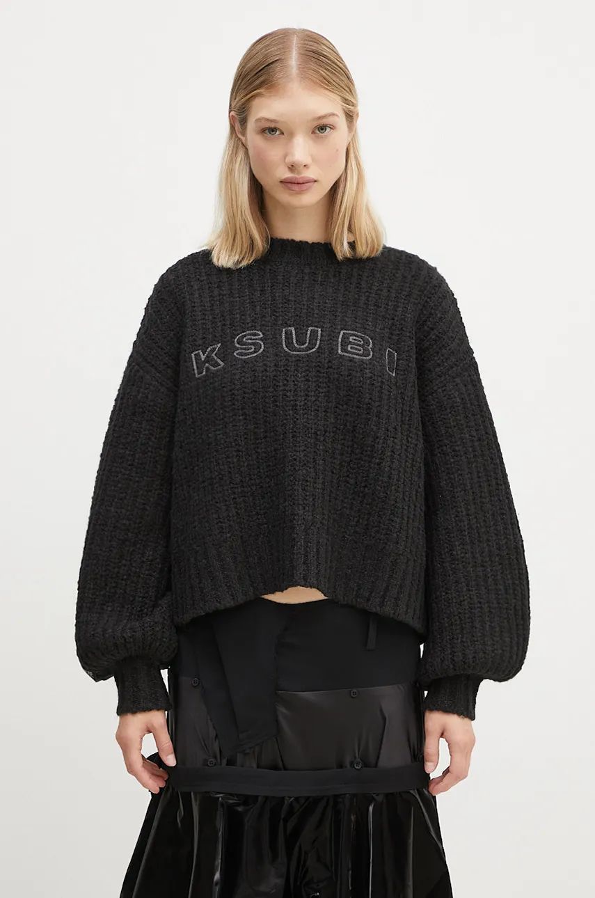 Sveter Ksubi Crewneck Sweater Čierna | WFA24KW003, 0