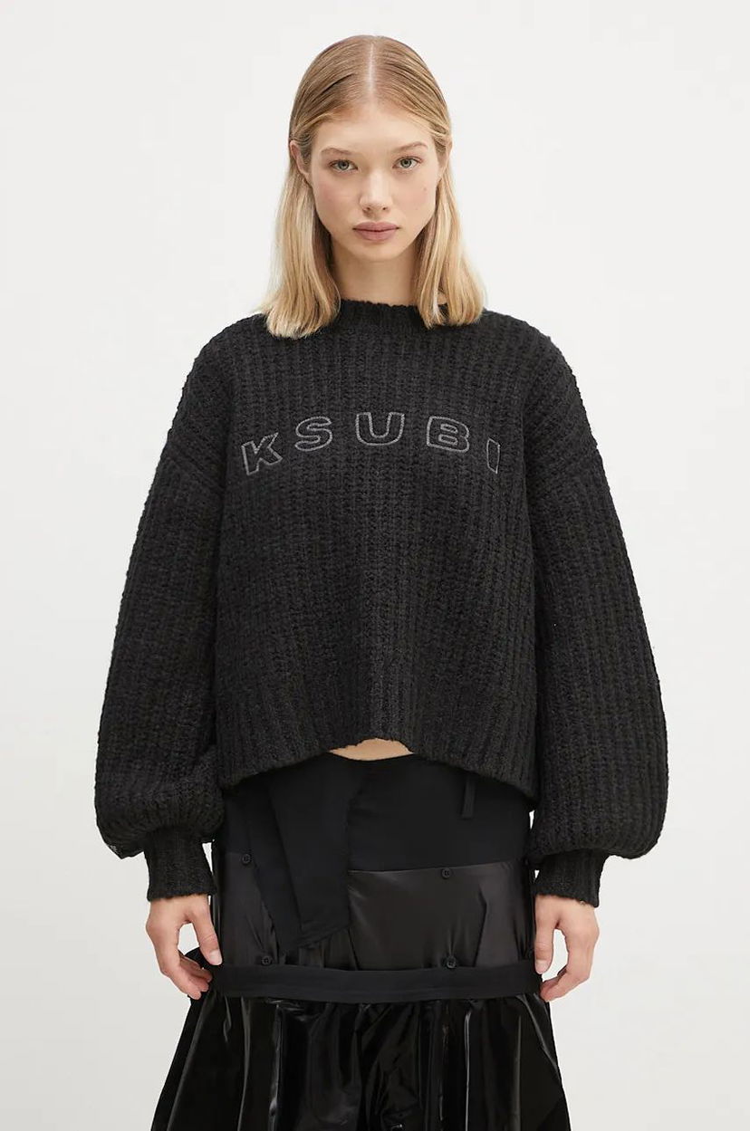 Sveter Ksubi Crewneck Sweater Čierna | WFA24KW003