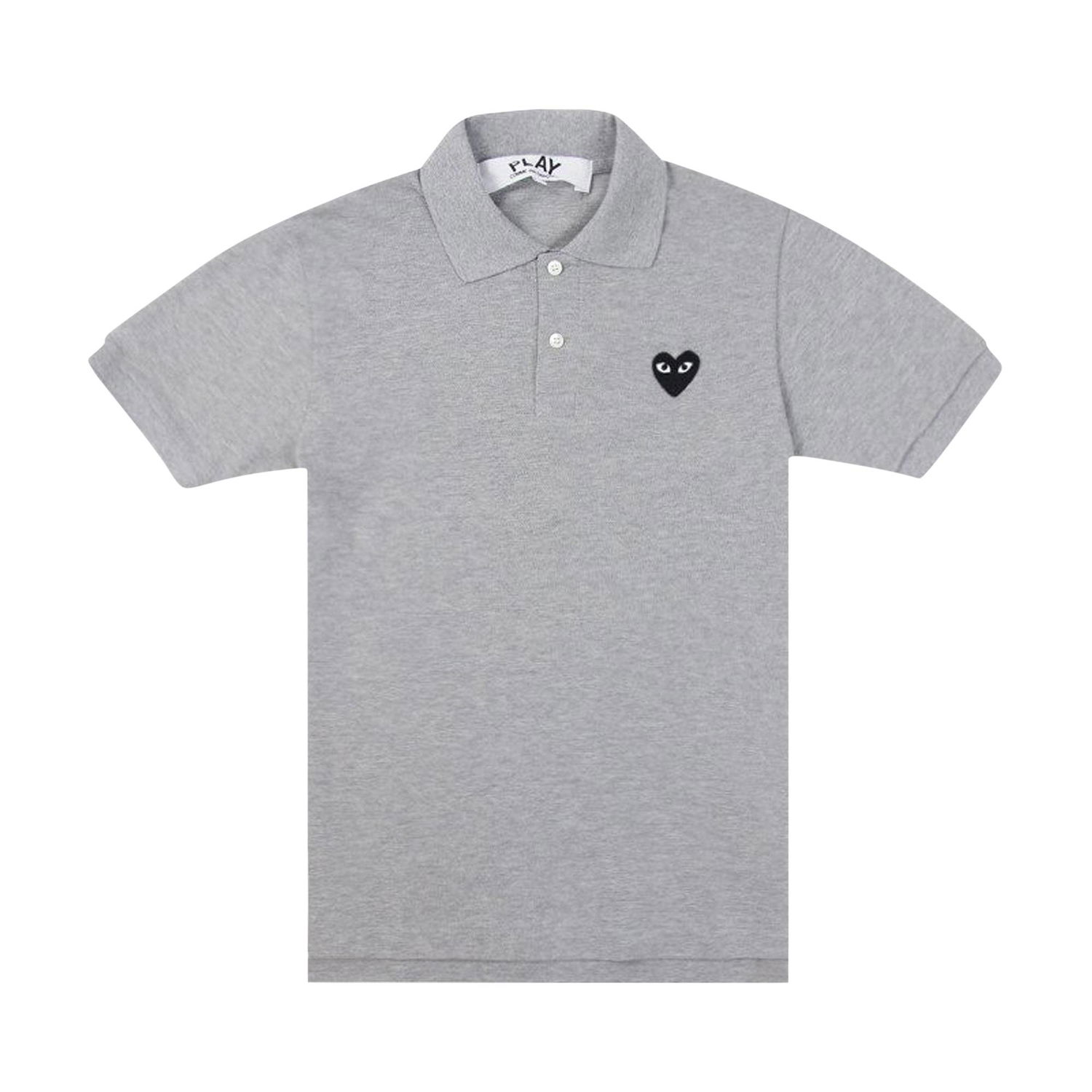 Polo tričko Comme des Garçons PLAY Black Emblem Polo Shirt Šedá | AZ T078 051 1, 1