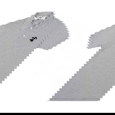 Polo tričko Comme des Garçons PLAY Black Emblem Polo Shirt Šedá | AZ T078 051 1, 1