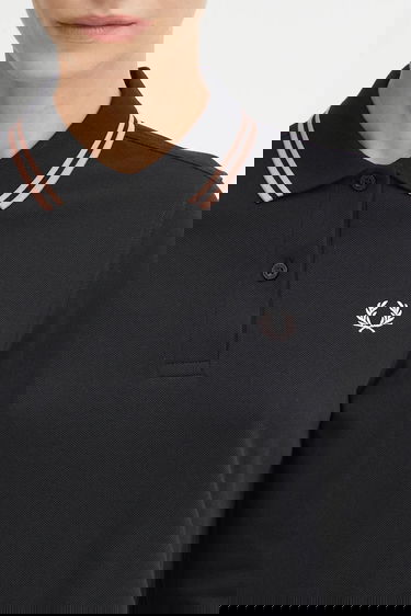 Polo tričko Fred Perry Fred Perry Long Sleeve Polo Shirt Čierna | G3636, 3