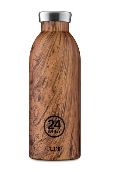 Fľaše 24Bottles Bottle 500 ml Hnedá | Clima.500.Sequoia.Wood, 0