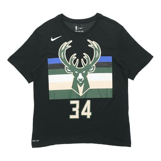 Dres Nike Milwaukee Bucks Antetokounmpo 34 T-Shirt Čierna | BQ1547-024