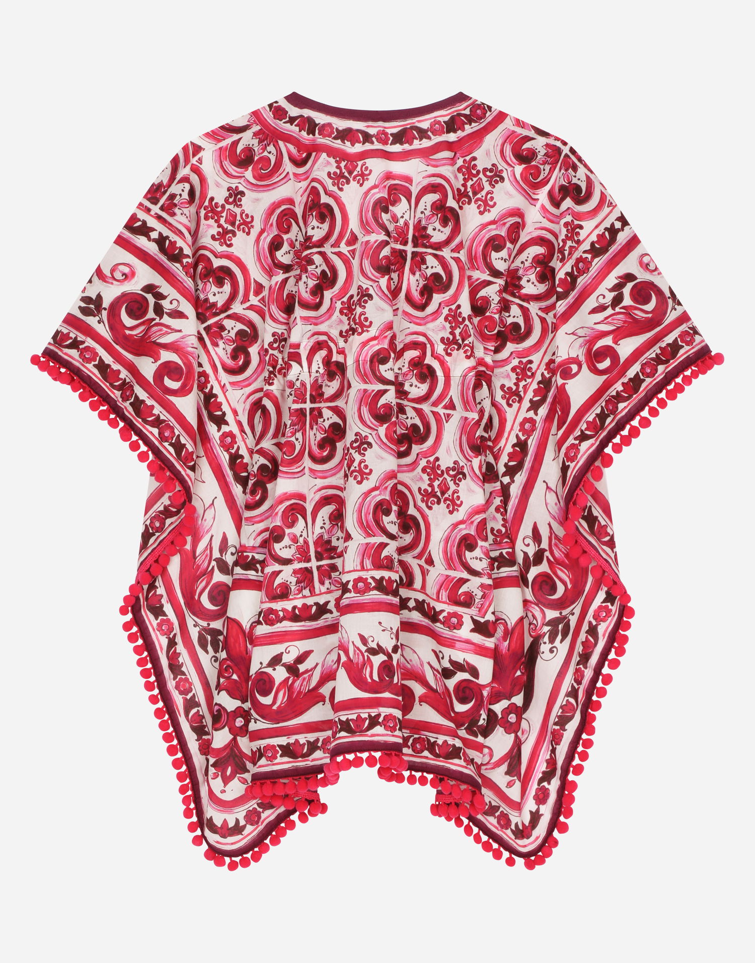 Tričko Dolce & Gabbana Dolce & Gabbana Majolica Print Batiste Caftan Rôznofarebný | LB7A14G7J5KHE3TN, 1