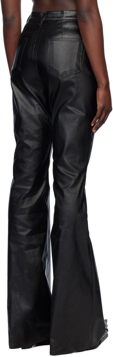 Džínsy Rick Owens Rick Owens Hollywood Bolan Bootcut Coated Jeans Čierna | RP01E7329 SCT, 2