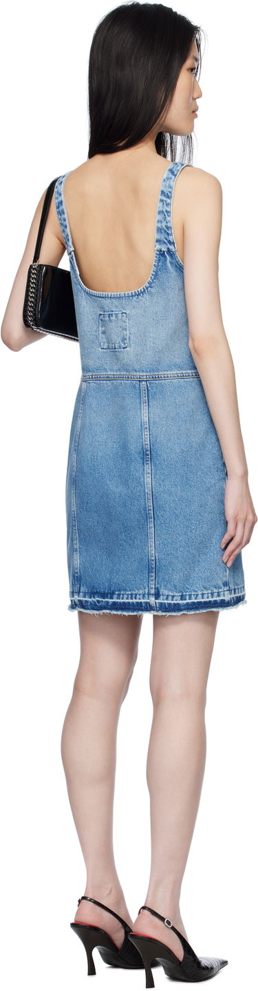 Šaty Stella McCartney Stella McCartney Vintage Wash Denim Minidress Modrá | 6D03553SQH05, 2