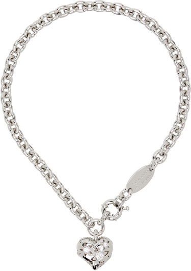 Náhrdelník Vivienne Westwood Vivienne Westwood Lee Chunky Chain Star-Cutout Crystal Heart Pendant Necklace Metalická | 63010148-02P102-, 0