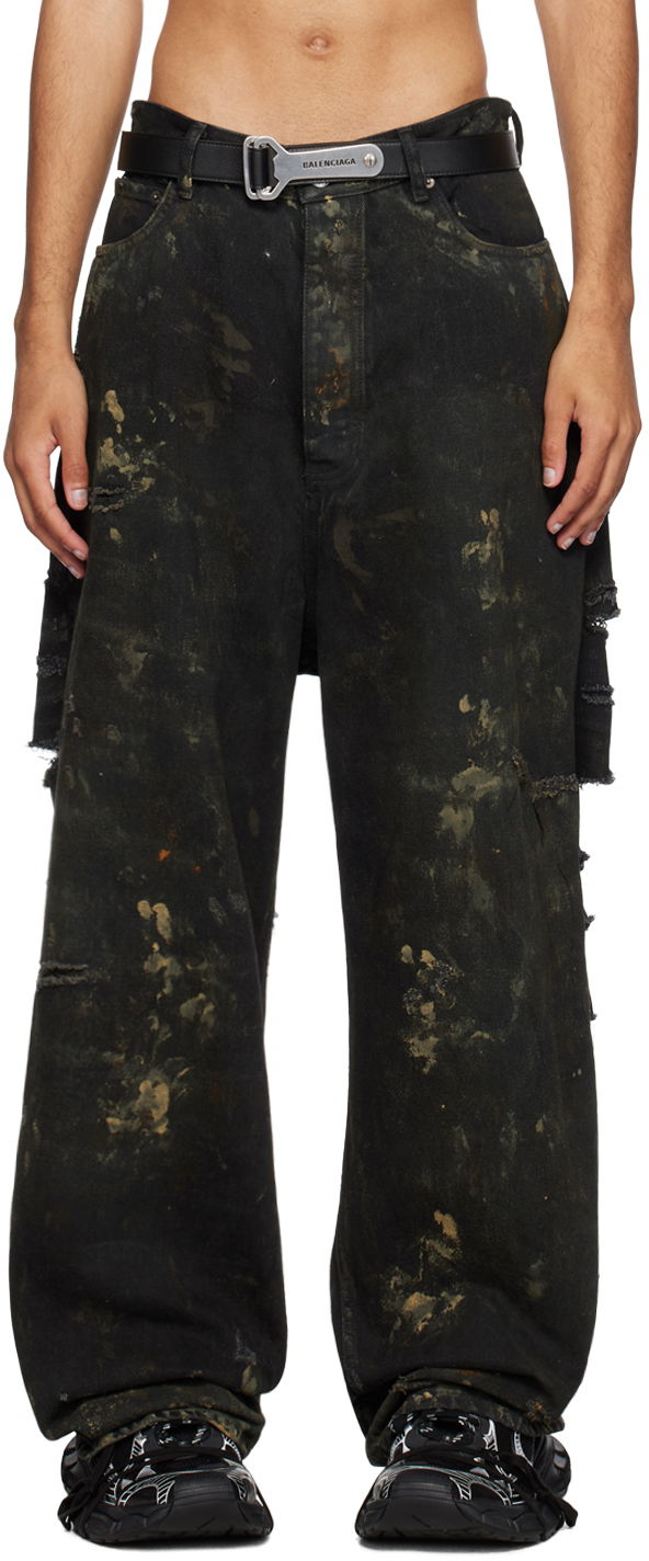 Džínsy Balenciaga Super Destroyed Jeans Čierna | 745248-TBP47-1363, 0