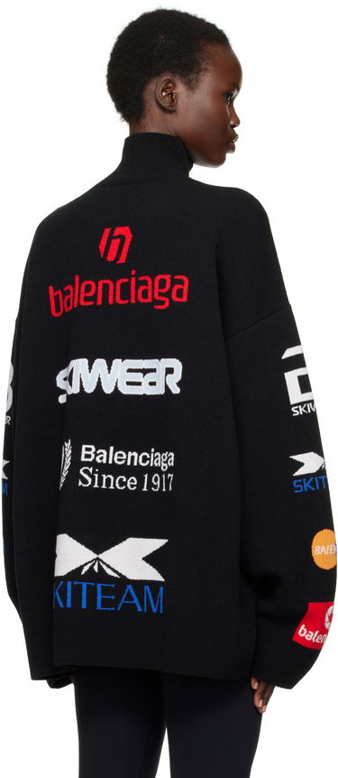 Sveter Balenciaga Balenciaga Ski Turtleneck Sweater Čierna | 799917-T1696-2771, 2
