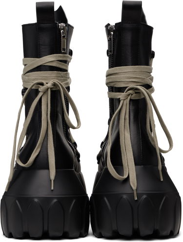 Tenisky a topánky Rick Owens Rick Owens Hollywood Megalace Mega Tractor Boots Čierna | RR01E5867 LCHW1, 1