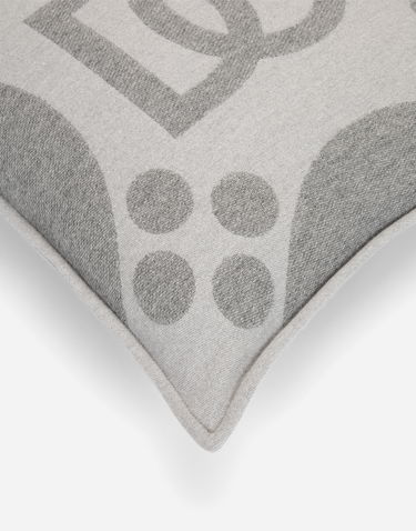 Home decor Dolce & Gabbana Wool Jacquard Cushion Medium Šedá | TCE008TCAN2U0060, 2