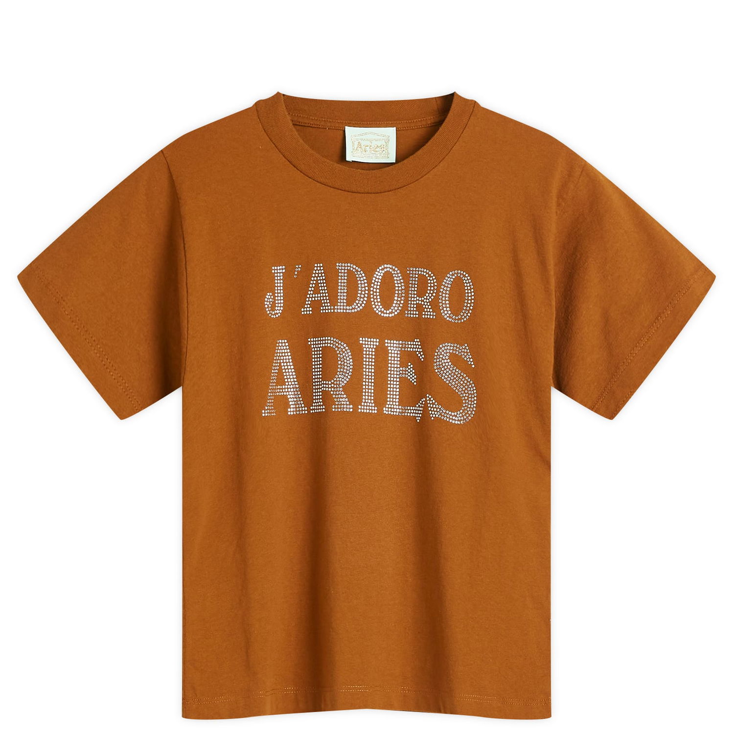 Tričko Aries Diamante T-Shirt Hnedá | AR6001502-140408, 0