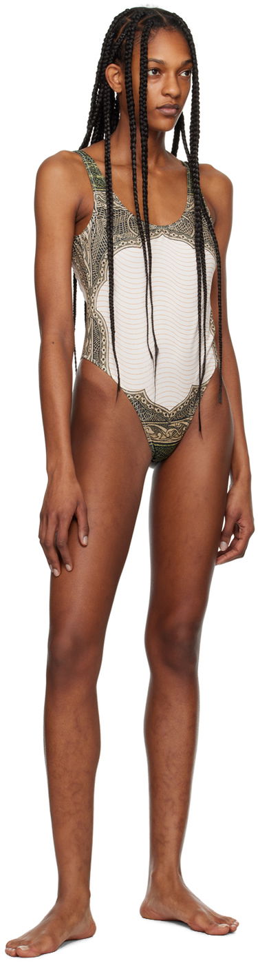 Plavky Jean Paul Gaultier 'The Cartouche' One Piece Swimsuit Biela | 24/25-F-MB013-J540-400300156, 3