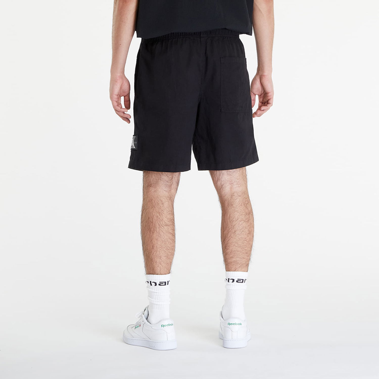 Šortky CALVIN KLEIN Linen Shorts Black Čierna | J30J325475 BEH, 1