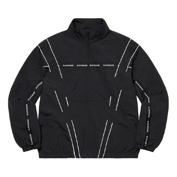 Vetrovka Supreme Cross Paneled Track Jacket Čierna | SUP-SS21-587, 0
