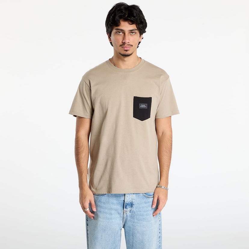 Tričko Horsefeathers Pocket T-Shirt Alpha Béžová | SM1257N