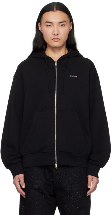 Mikina Givenchy Print Zipped Hoodie Čierna | BMJ0LB3YPS001, 0
