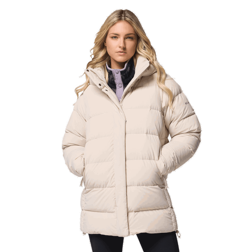 Prešívaná bunda Columbia Amaze Puff Mid Hooded Jacket Béžová | 2133703278