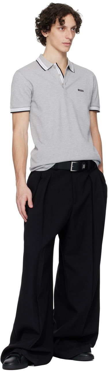 Polo tričko BOSS Striped Polo Shirt Navy | 50469055, 3