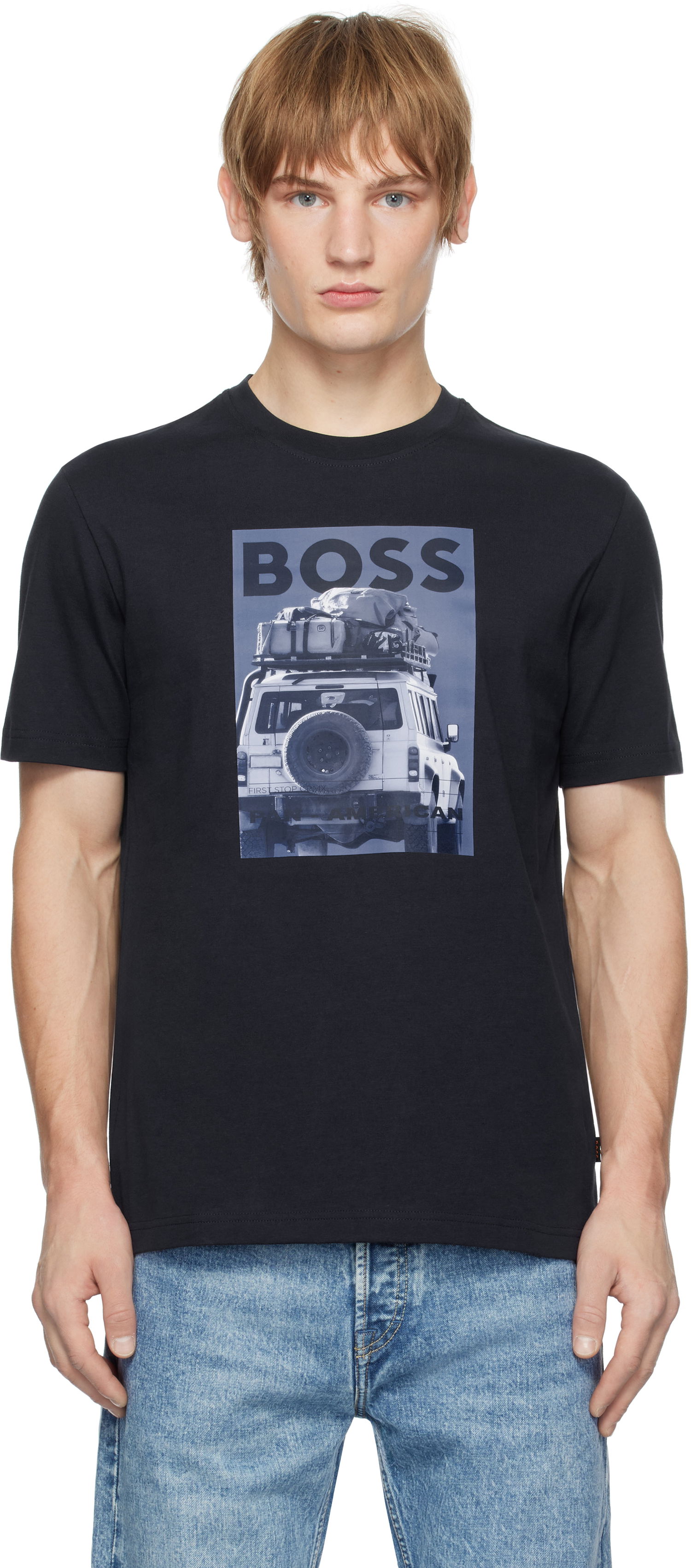 Tričko BOSS Graphic T-Shirt Čierna | 50535079, 0