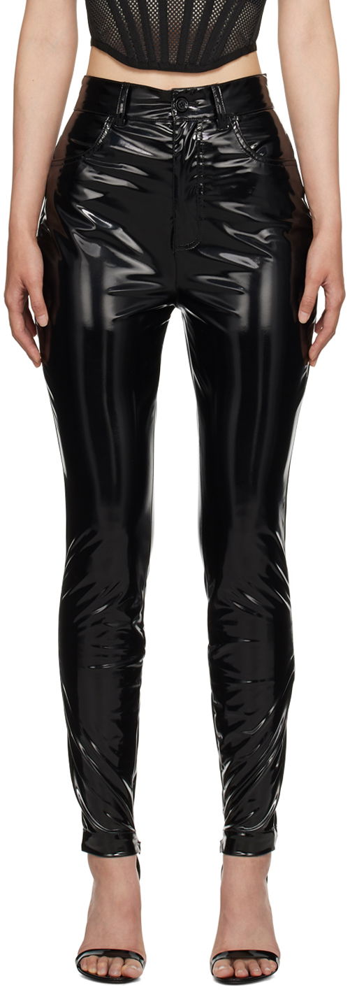Nohavice Dolce & Gabbana Black High-Rise Trousers Čierna | FTCTFT FUSOP, 0