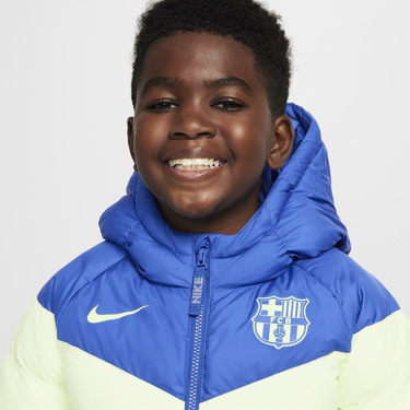 Prešívaná bunda Nike FC Barcelona Synthetic-Fill Hooded Jacket Modrá | FQ3423-417, 2