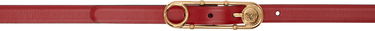 Opasok Versace Versace Safety Pin Leather Belt Červená | 1004792_DV3T_1RB3V, 0