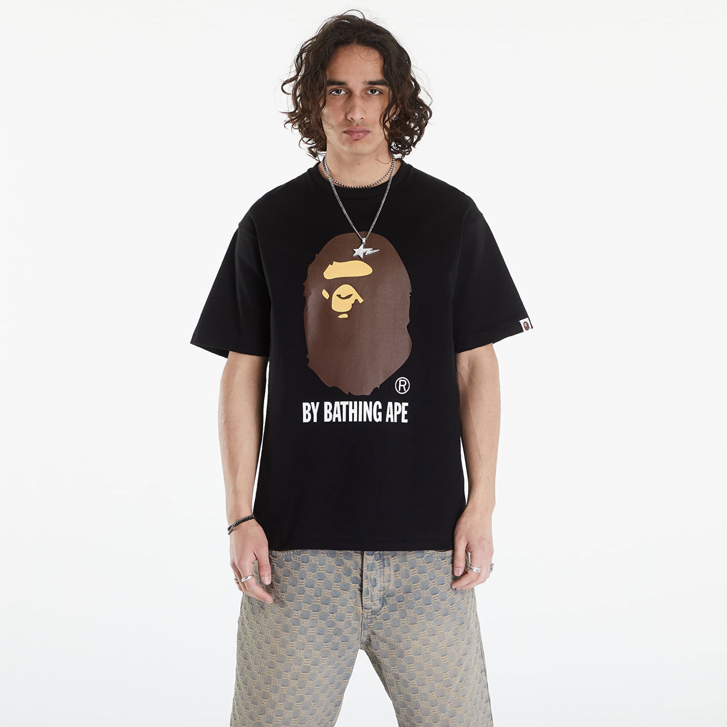 Tričko BAPE A BATHING APE By Bathing Ape Tee Black Čierna | 001TEK301002M BLK, 0
