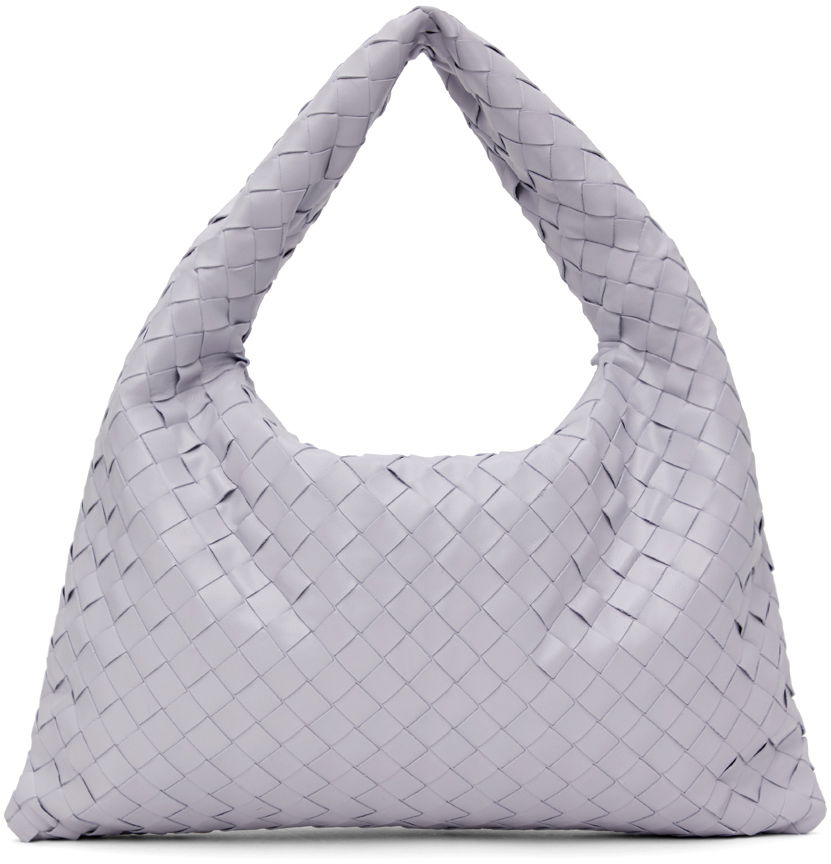 Kabelka Bottega Veneta Small Intrecciato Leather Hobo Bag Šedá | 763966 V3IV1, 0