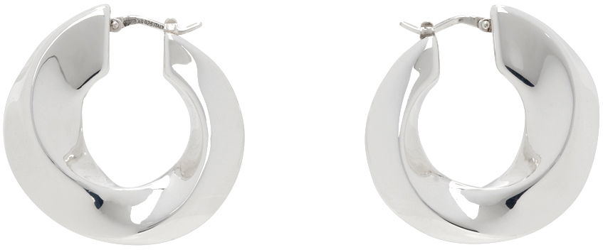Náušnice Bottega Veneta Twist Hoop Earrings Biela | 775170 V5070, 0