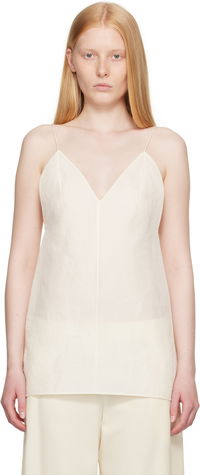 Khaite Talsie Linen Cami Top