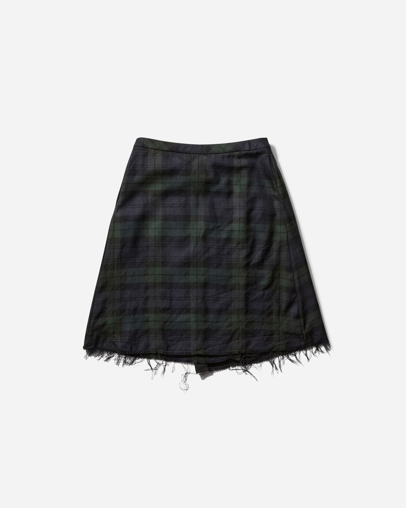 Frayed Asymmetrical Skirt