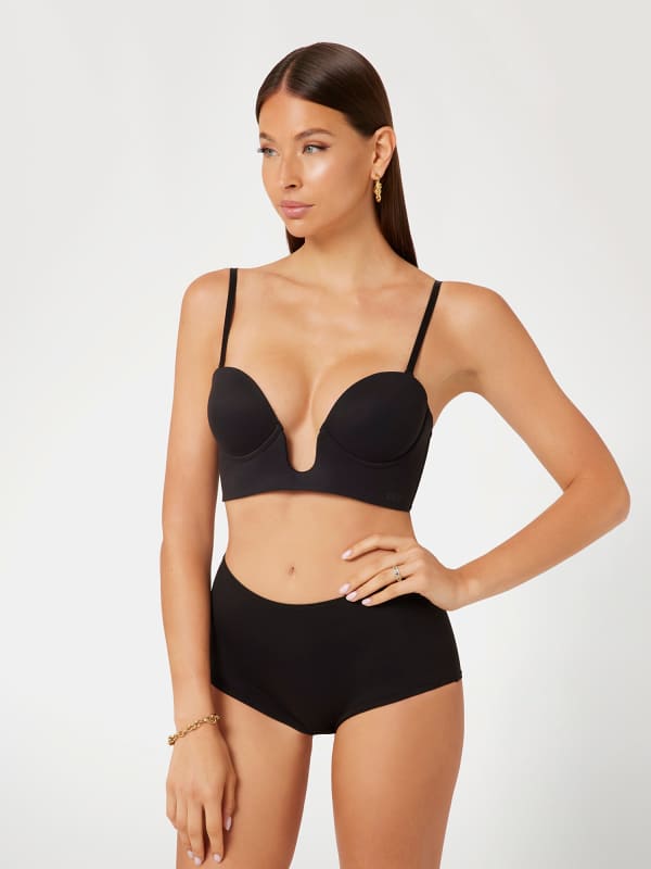 Podprsenka GUESS Eveline Jersey Balconette Bra Čierna | O4BC15KCDE0, 0