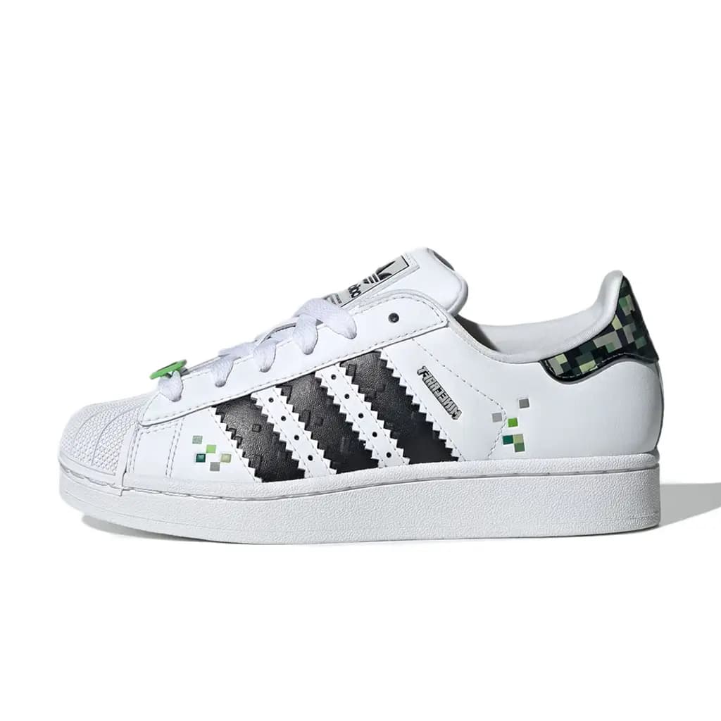 Tenisky a topánky adidas Originals Superstar x Minecraft GS Biela | JQ8749, 0