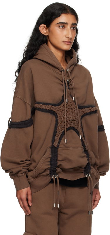 Mikina Collina Strada Collina Strada Soft Star Hoodie Hnedá | XX8002, 4