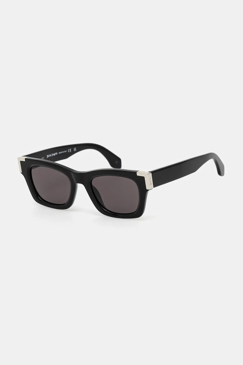 Slnečné okuliare Palm Angels Rectangular Sunglasses with Silver-Tone Accents Čierna | PERI101.491007